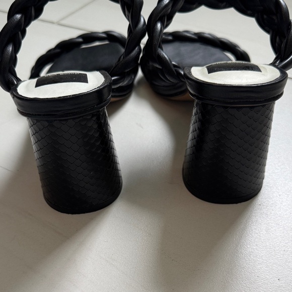 Dolce Vita Black Braided Heels - Picture 5 of 6